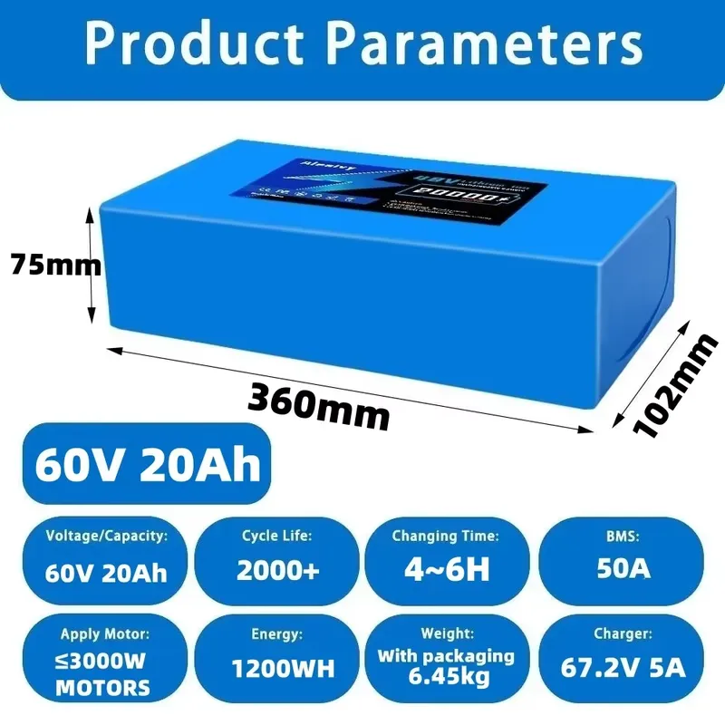  60V 20AH 30AH 21700 Lithium B - 60V 30Ah Electric Scooter Battery review and price