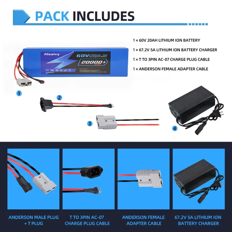  60V 20AH 30AH 21700 Lithium B - 60V 30Ah Electric Scooter Battery review and price